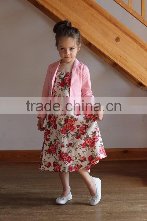 Floral Printed Baby Girl Clothes New For Children Long Frocks Designs