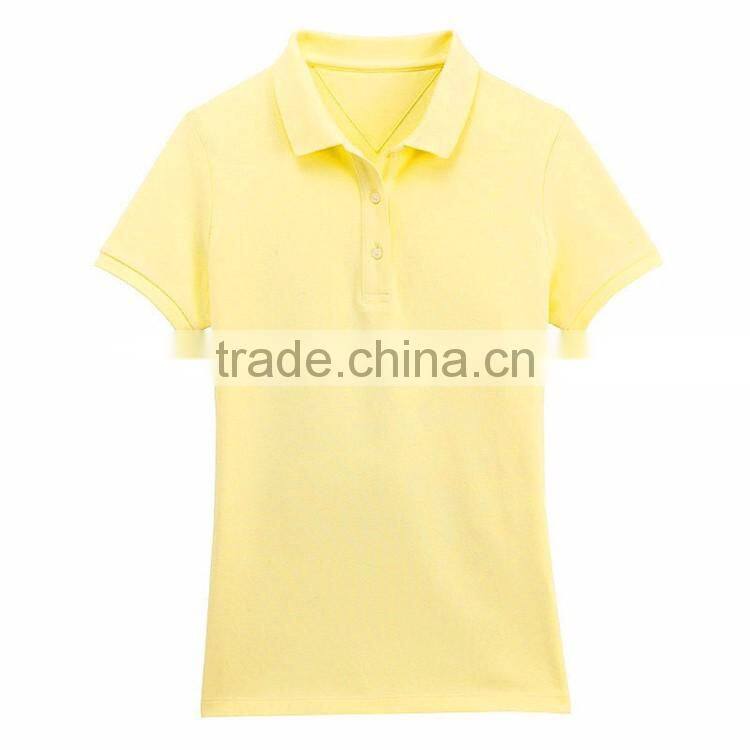 Wholesale latest slim fit blank polo shirts cheap plain girls tshirt