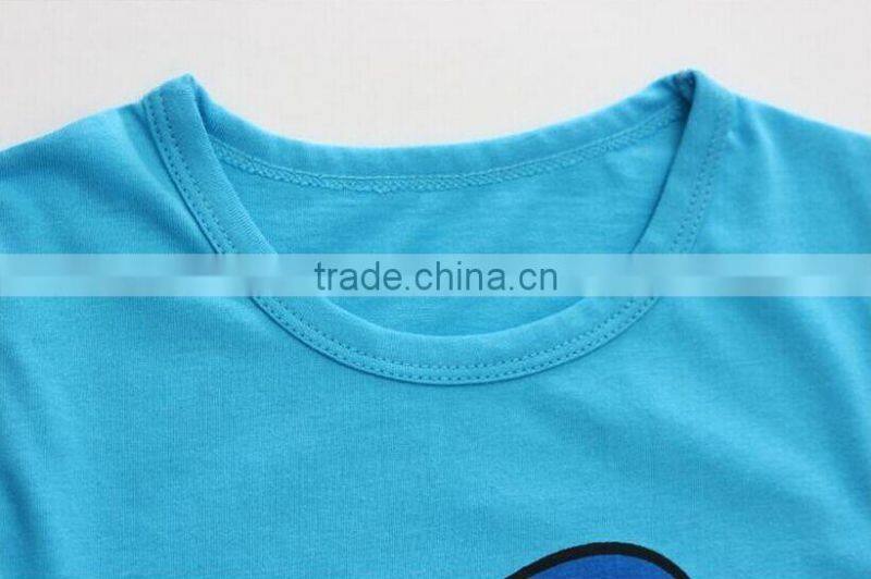 Customize Design Kids Summer Clothes Short Sleeve Children T-shirt With Cartoon Printing