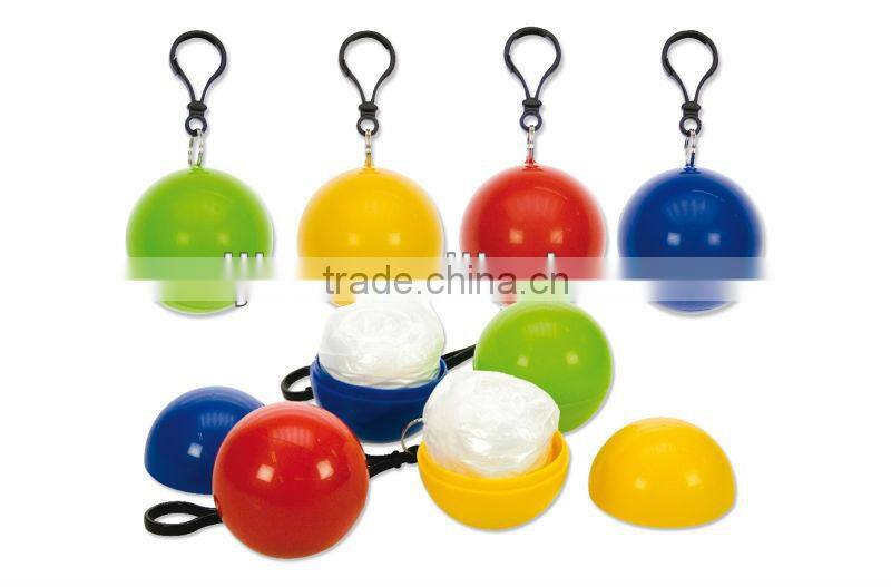 Plastic printed poncho ball