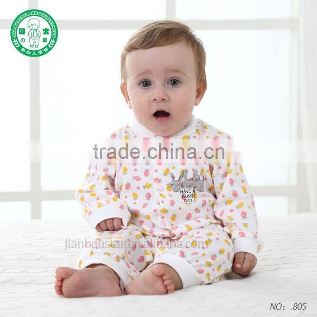 2017 high quality newborn baby romper 100% cotton full sleeve cheap kids wear