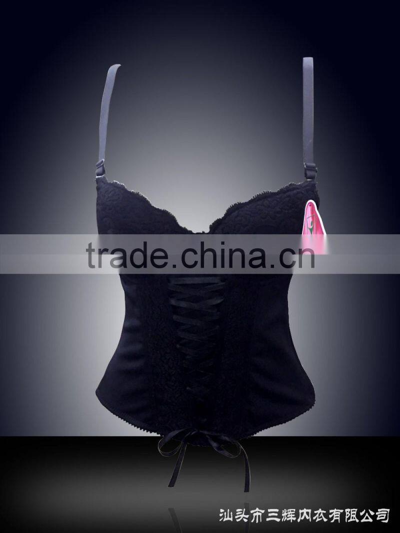 shape corset fantasitic decorative flower lace ball sex women photo steel boned corset