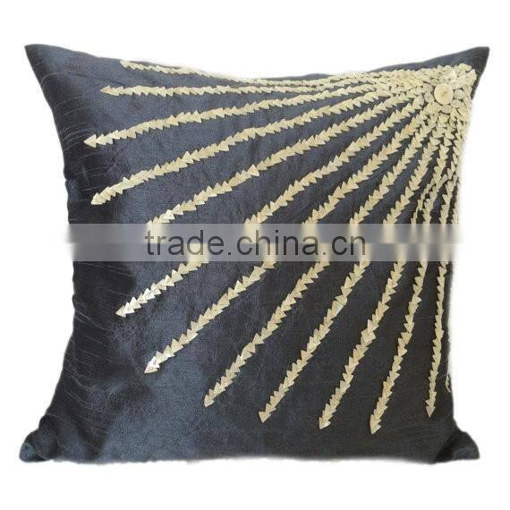 Mother Of Pearl Embroidery, Sun Burst Pillow , Sun Burst Pattern pillow, Decorative Pillow Cover,Couch Pillow
