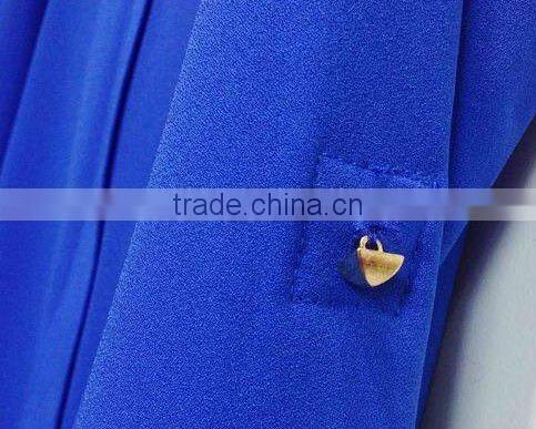 2013 fashion lady's simple chiffon blouses