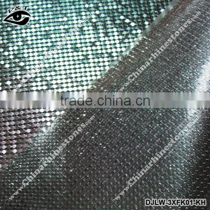 3MM Square Gunmetal Iron On Metal Mesh For Clothing