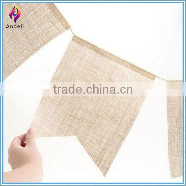 Burlap Pennant Banners for Party Decor, Weddings, and Crafting