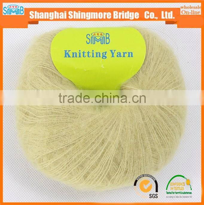 textile yarn alibaba China supplier hot wholesale oeko tex mohair yarn for hand knitting in very cheap prices