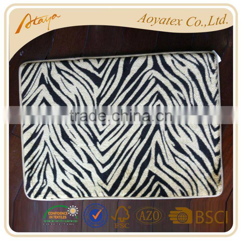 Water absorbent memory anti-slip foam bath mats floor mats