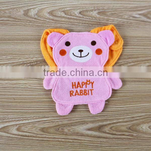 Happy Pink Cat Baby Cotton Bandana Bibs