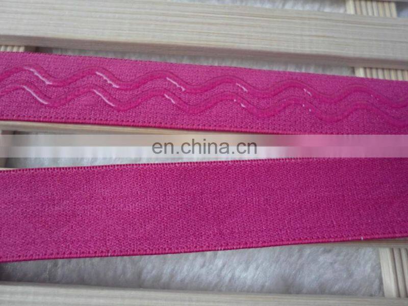 2cm anti slip silicone elastic bands for clothing