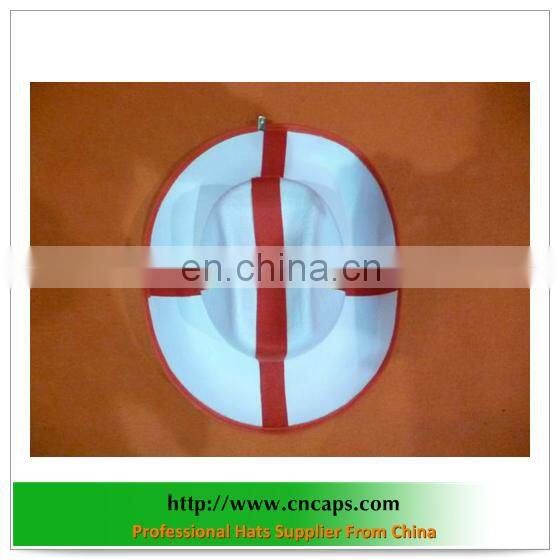 party flag hat with custom made hatband