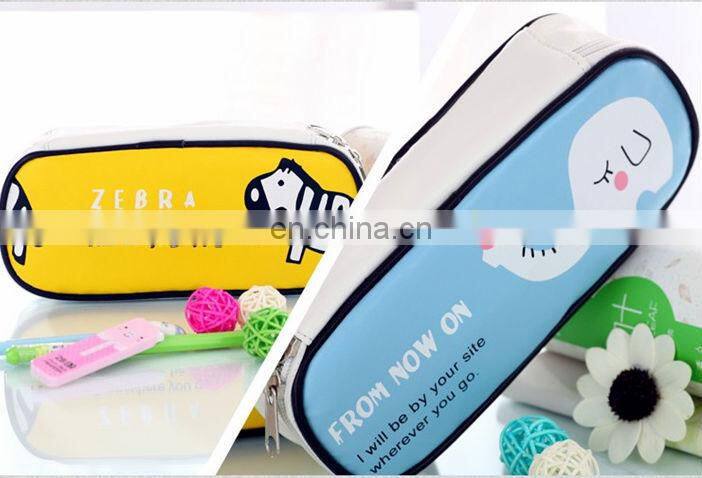 Waterproof plastic pencil box with zipper
