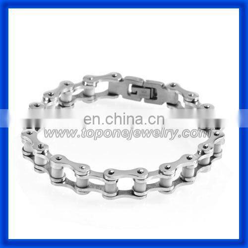 2014 Men's Motorcycle Chain Stainless Steel Biker Bracelets China Factory