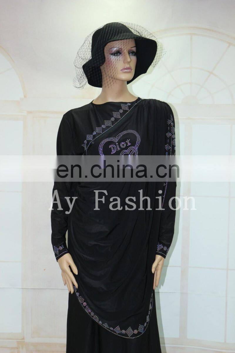 Islamic clothing 100%polyester fabric material muslim arab thobe thawb robe abaya