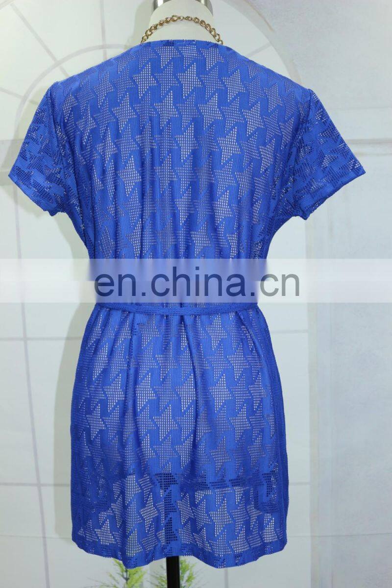 Print picture's T-shirt new lace material latest tops for girls