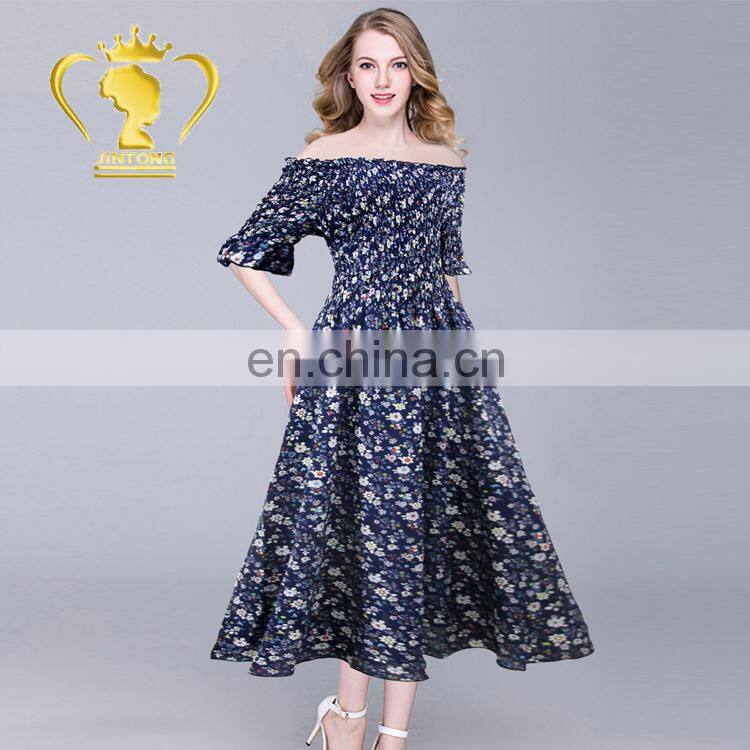 Elgant and high quality custom new fashion ladies off shoulder prom dress
