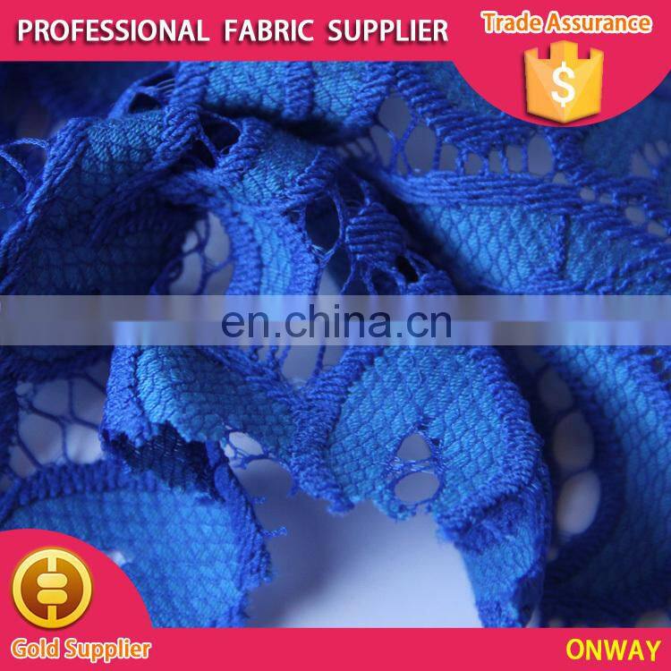 100%Nylon beautiful lace for all ladies' garment accessories