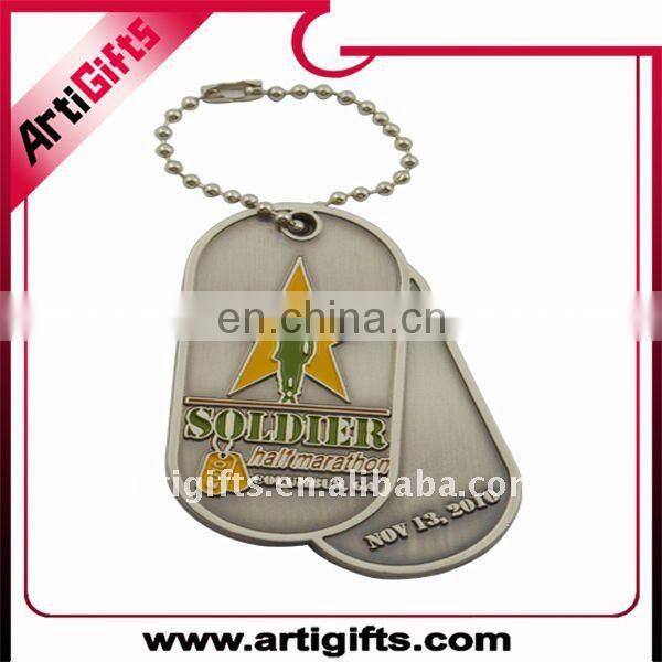 Fashion metal dog tags necklace for men