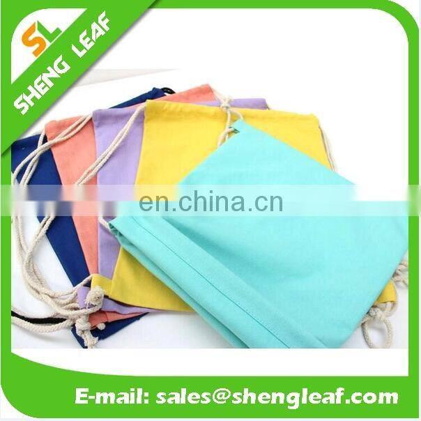 Custom different size cheap drawstring canvas bag