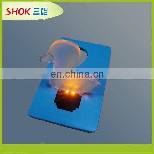 2015 Promotional plastic fashionable mini credit card light
