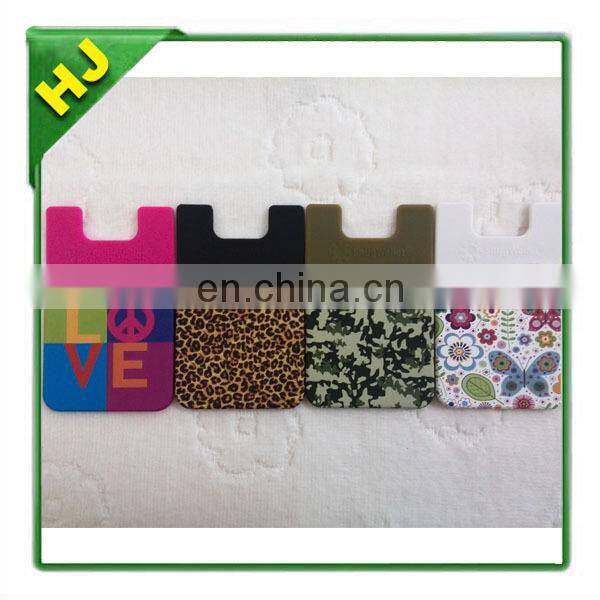 Silicone cell phone wallets