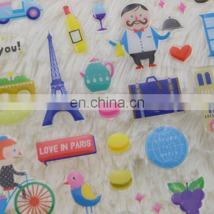 Transparent resin dome epoxy sticker,heart epoxy stickers,die cut epoxy sticker