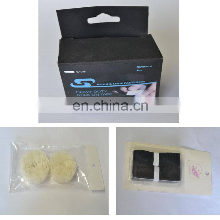 good quality 10mm 20mm 25mm diameter sticky back hook loop dots roll