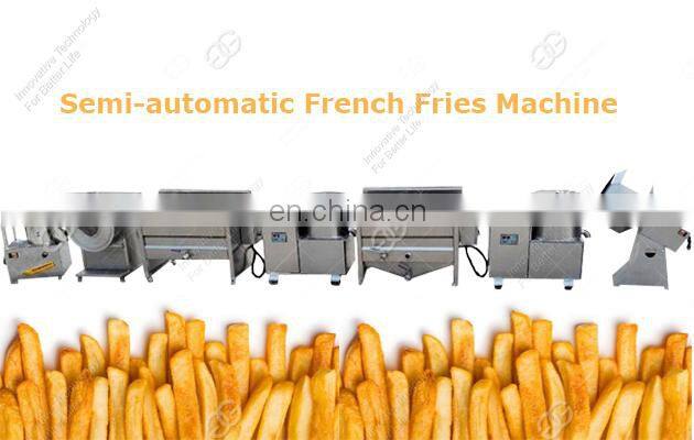Small Scale French Fries Production Line Equipment Potato Chips Making Machine