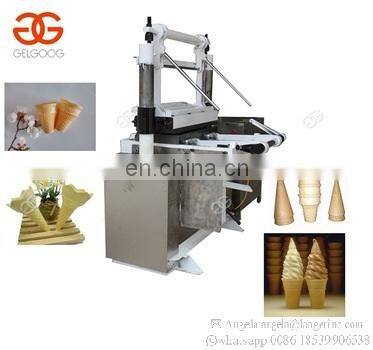 Industrial Semi Automatic Gas Heating Soft Wafer Bowl Making Machines Sugar Waffer Kono Pizza Cono Ice Cream Cone Maker Machine