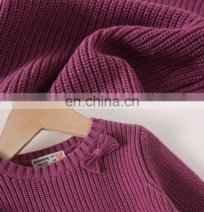 Long sleeve unisex kids sweater oversized knitwear kids pullover