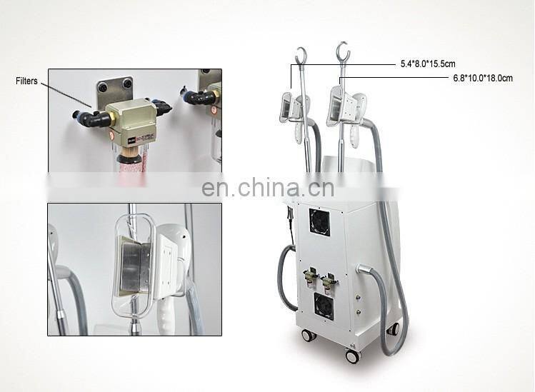 4 Treatment Head Cryolipolysis Vacuum Fat Freezing Machine Body Contouring Non Invasive Treatment Beauty Product