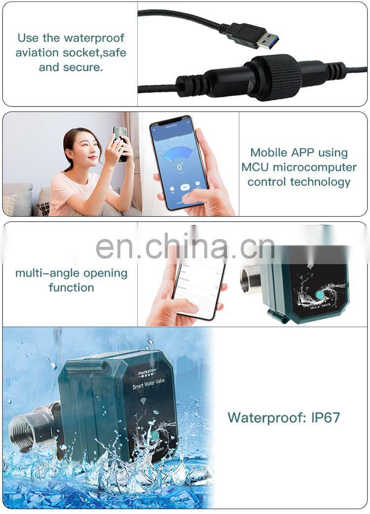 WiFi Control Wireless Water Timer TUYA App Digital Watering Irrigation Timer Water Valve