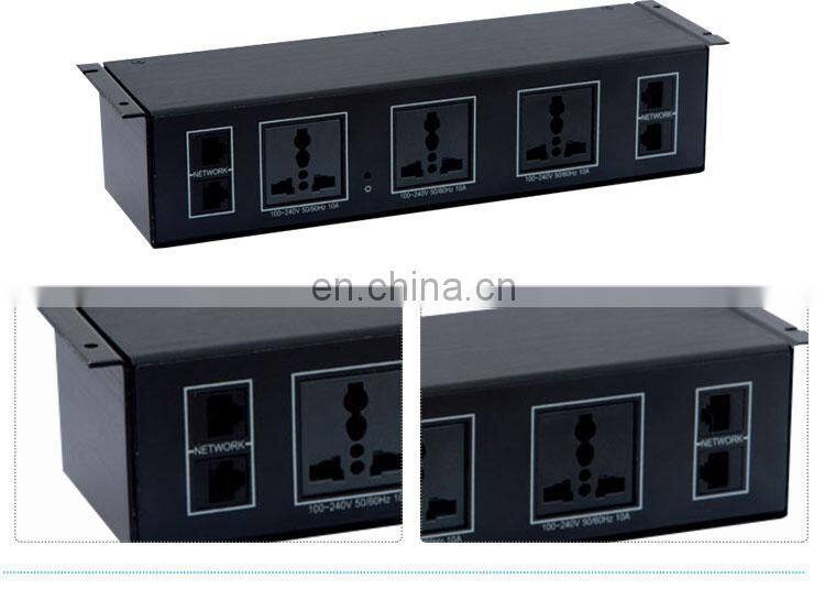 Under Desk Av cable manager Mount Media Socket Box for desk