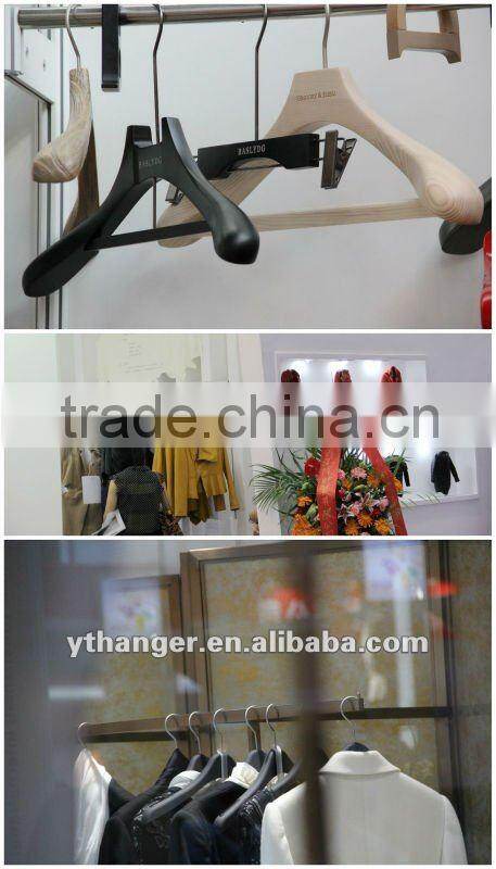 black personalized custom hanger with special shape