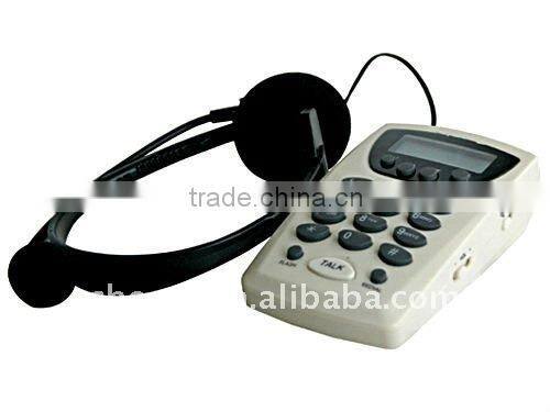quality telephone with dial pad and headset