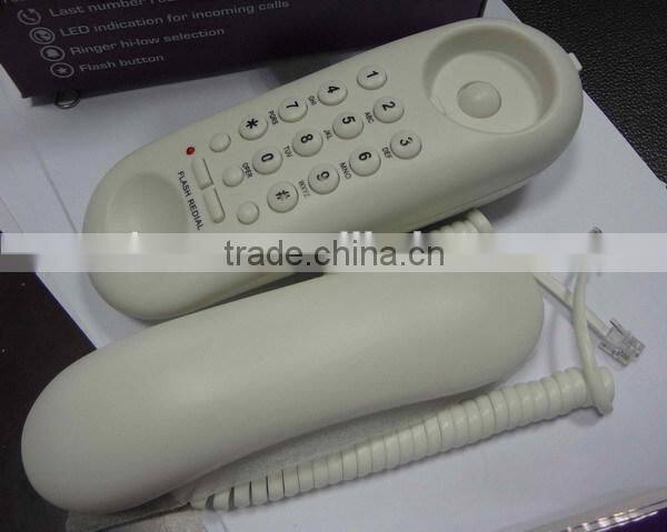 RJ11 telephone wall jack mini mini size bathroom wall cord phone