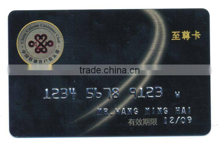PVC business card/ high quality finish and factory price Cheap Business Cards In China