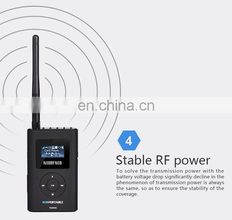 76-108MHz T600M 600mW MP3 FM Broadcast Transmitter Equipment for Radio Station