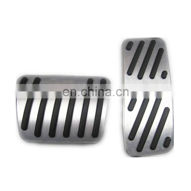 MT/AT Auto Pedal Aluminium Alloy Accelerator Rubber Brake Foot Pedal Pad Car for Cherokee