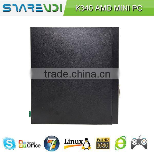cheap&fine mini nettop pc ubuntu mini pc k340 amd 1.7ghz dual core cpu excellent quality and reasonable price