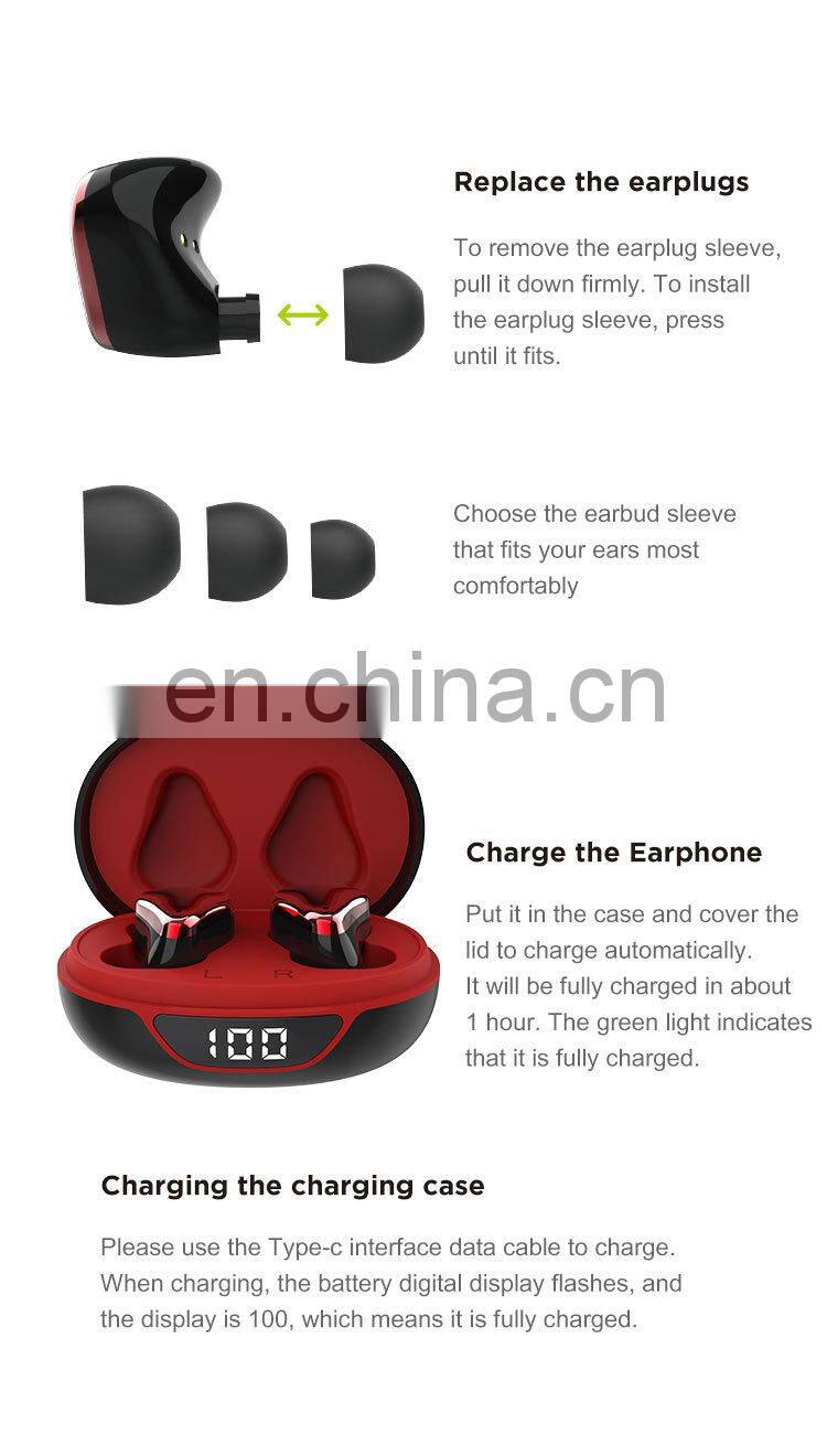 2020 new P68 TWS sport earbuds airoha 1536U chipset IPX7 waterproof dustproof bt 5.0 touch earphone headset wireless headphones