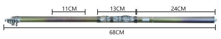 outdoor telescopic pole fishing rod china 540 fiberglass silver needle retractable long rod fish shooting fishing rod  ml