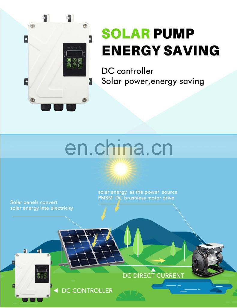 High Head Surface Water 2hp Solar Water Centrifugal Pump For Irrigation