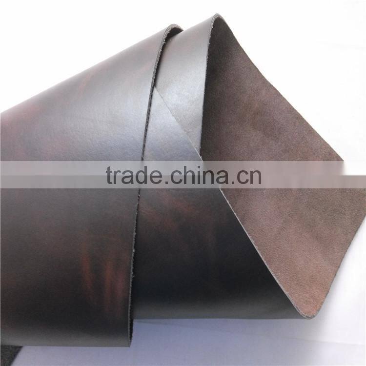 Cow pull up genuine china leather