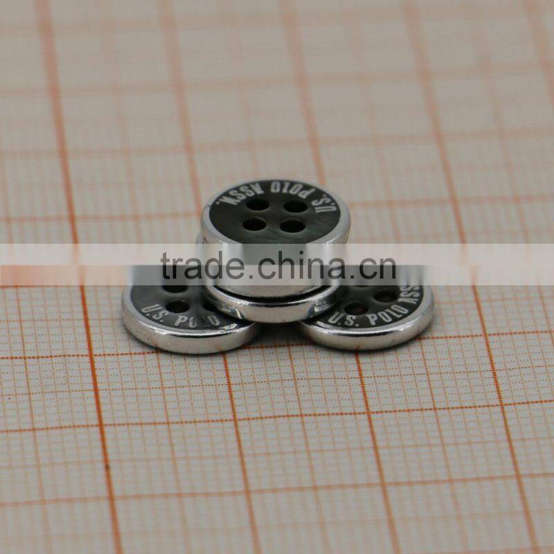 black pearl lip sea shell button with bulge logo