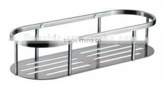 Stainless steel bath corner shelf, stainless steel single tier corner rack, 725