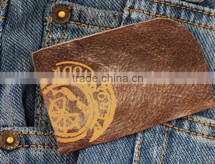 Cheaper professional blank custom leather patches
