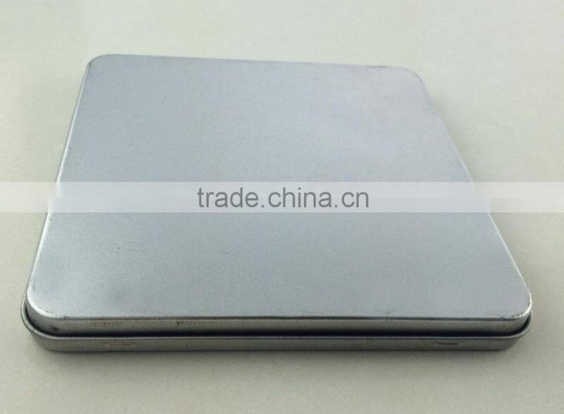 Square shaped metal tin box,tin box for cd