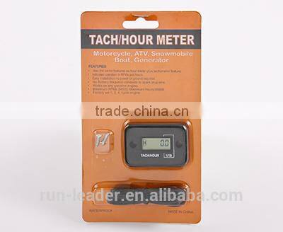 Digital Inductive Waterproof Tachometer Hour Meter Used For Gasoline Engine 2/4 Stroke