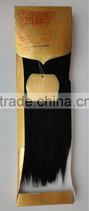 Top Quality 100% Human Hair Silky Yaki Perm Weave